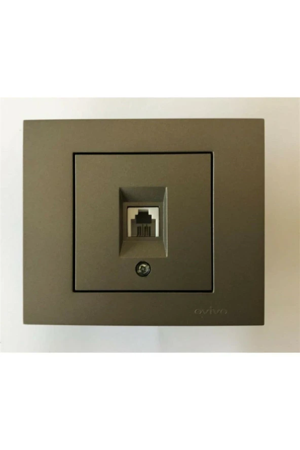 Grano Antrasit Numeris Telefon Prizi Cat3+çerçeve Dahil ürün görseli 1