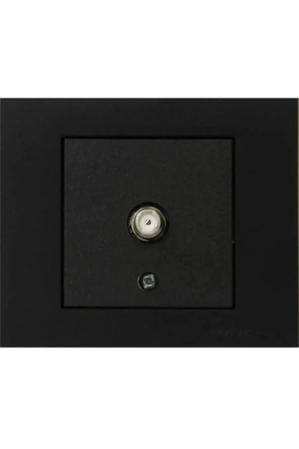 4 Adet Ovivo Grano Siyah Tv Prizi F Tip 4'lü (ÇERÇEVE DAHİL) - 2