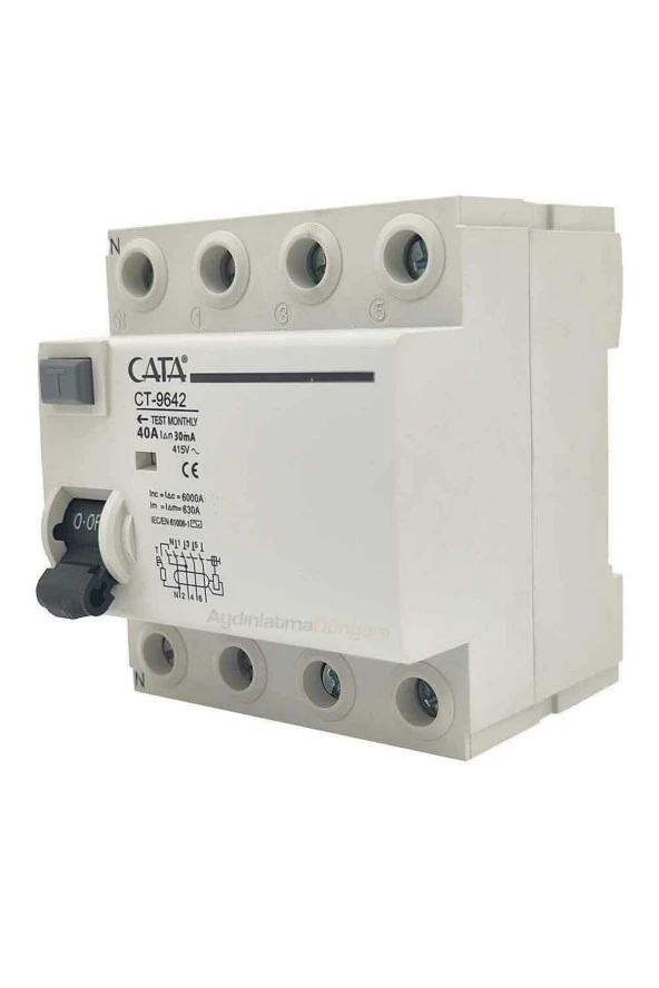 Ct-9642 4x40 Amper 30 Ma Kaçak Akım Rölesi - 3