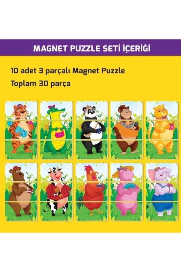2+ Yaş Magnet Puzzle Dikkat Geliştiren Zeka Oyunu Ve Cırt Cırtlı Etkinlik Kitabım - 2