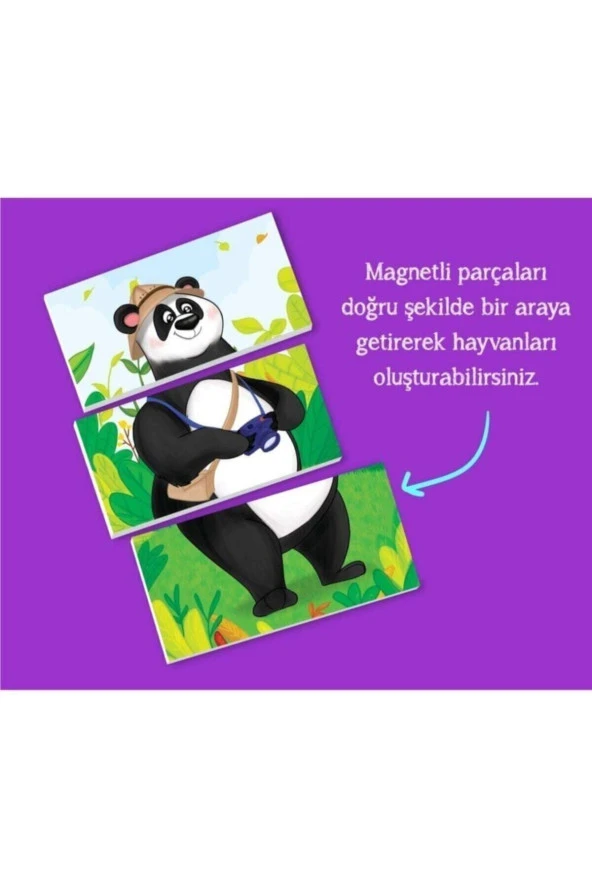 2+ Yaş Magnet Puzzle Dikkat Geliştiren Zeka Oyunu Ve Cırt Cırtlı Etkinlik Kitabım - 4
