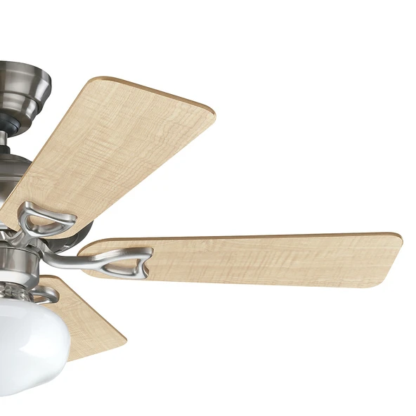 Hunter Fan - Seville Fırçalanmış Nikel - 112 Cm. Aydınlatmalı Tavan Vantilatörü - Resim 3