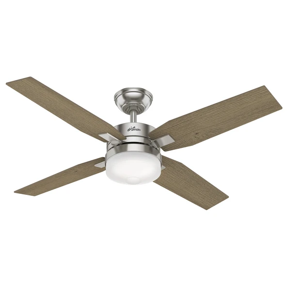 Hunter Fan - Mercado Fırçalanmış Nikel - 127 Cm. Aydınlatmalı ve Uzaktan Kumandalı Tavan Vantilatörü - 2