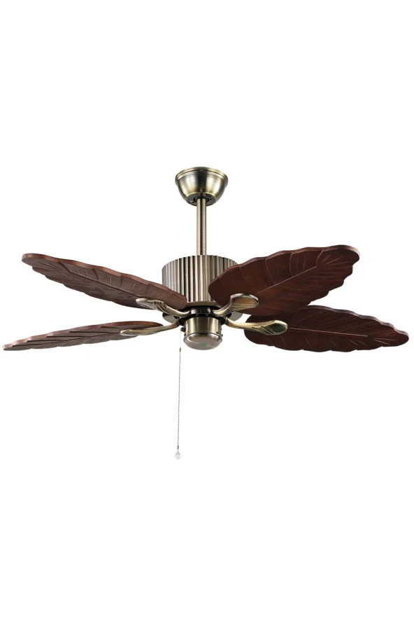 Breeze - Urla Antik Bronz - 122 Cm. Ahşap Kanatlı Tavan Vantilatörü