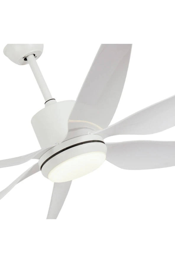 Breeze - Alaçatı DC Motor Beyaz - 168 Cm. Aydınlatmalı Ve Uzaktan Kumandalı Tavan Vantilatörü - 2