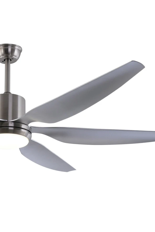 Breeze - Alaçatı DC Motor Mat Nikel - 168 Cm. Aydınlatmalı Ve Uzaktan Kumandalı Tavan Vantilatörü - 3