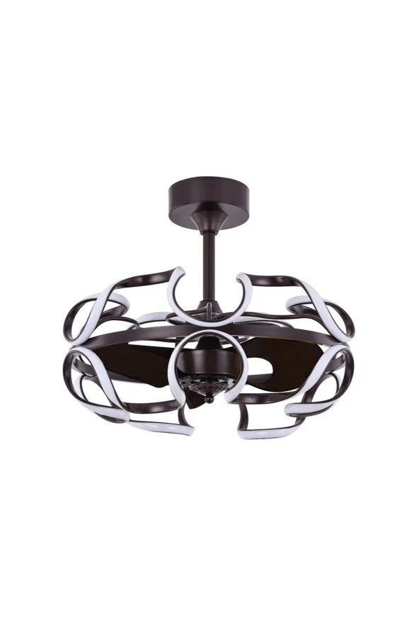 Breeze - Çeşme DC Motor 56 Cm. Led Aydınlatmalı Ve Uzaktan Kumandalı Tavan Vantilatörü