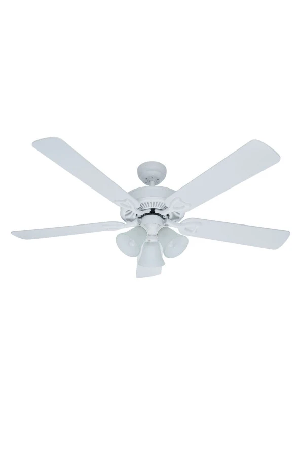 Hunter Revolutions - Classic Plus Beyaz 132 Cm. Aydınlatmalı Tavan Vantilatörü
