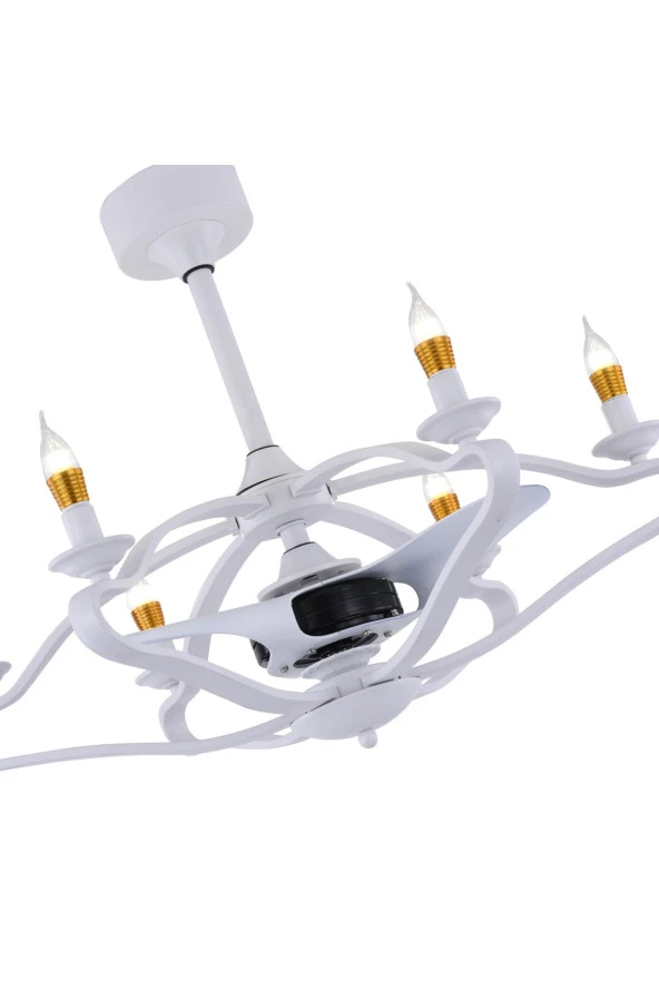 Breeze - Istanbul DC Motor Mat Beyaz 56 Cm. Aydınlatmalı ve Uzaktan Kumandalı Tavan Vantilatörü - 2