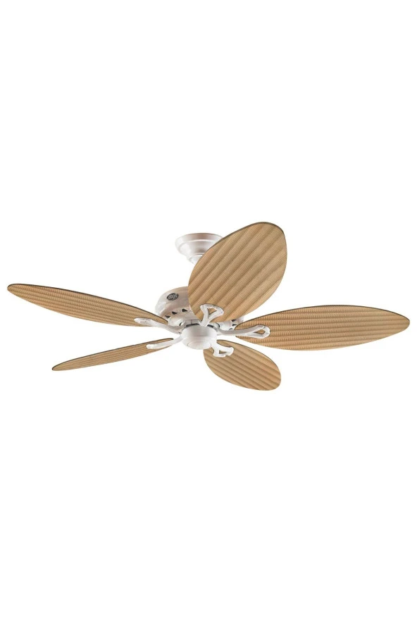 Hunter Fan - Savoy Beyaz - 137 Cm. Palmiye Kanatlı Tavan Vantilatörü