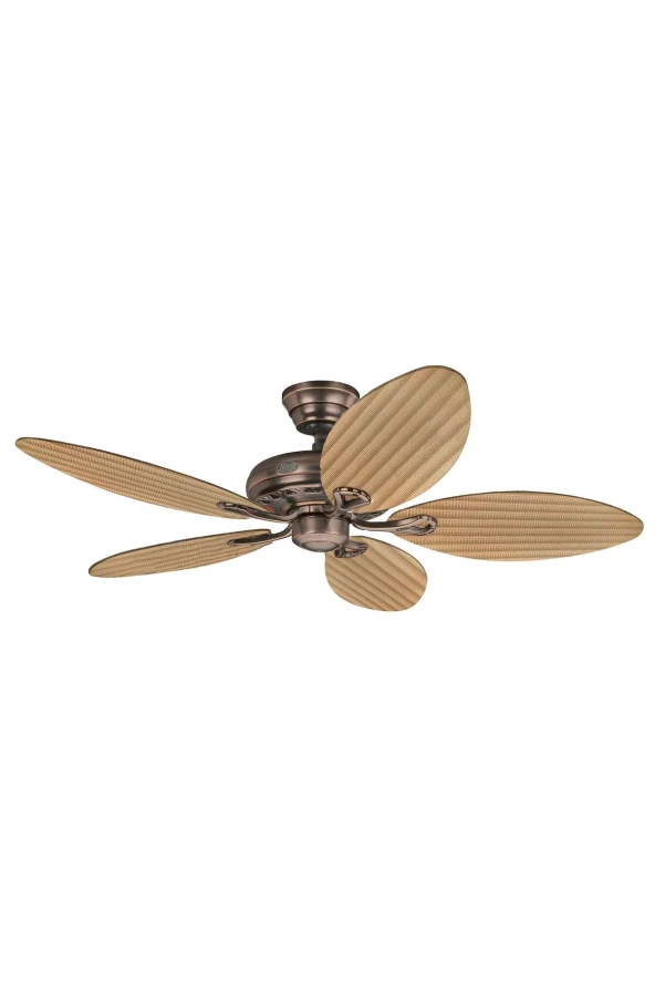 Hunter Fan - Savoy Kehribar Bronz - 137 Cm. Palmiye Kanatlı Kanatlı Tavan Vantilatörü - 2