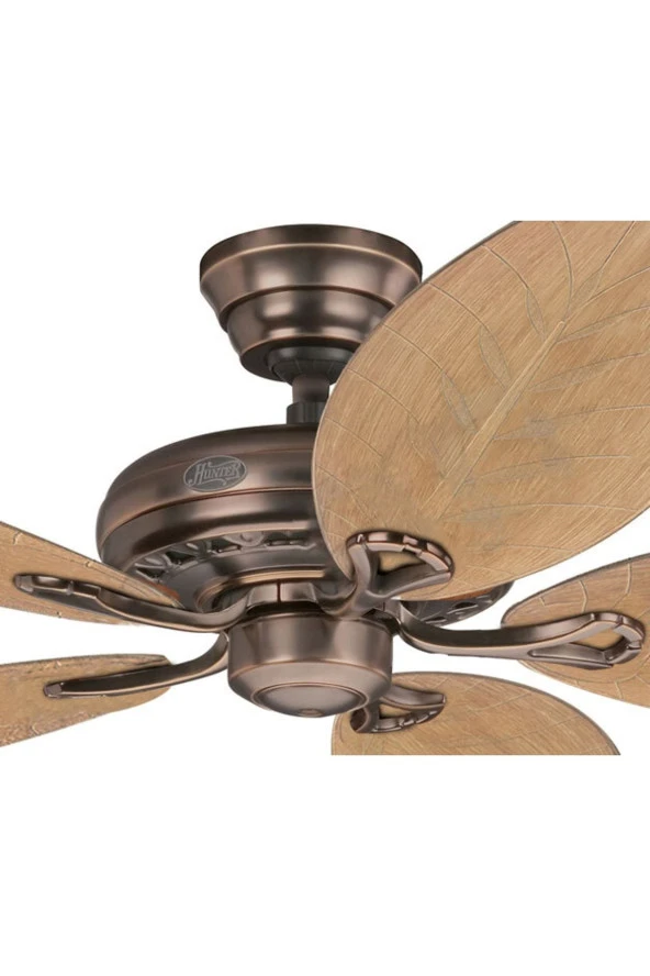 Hunter Fan - Savoy Kehribar Bronz - 137 Cm. Palmiye Kanatlı Kanatlı Tavan Vantilatörü - 3