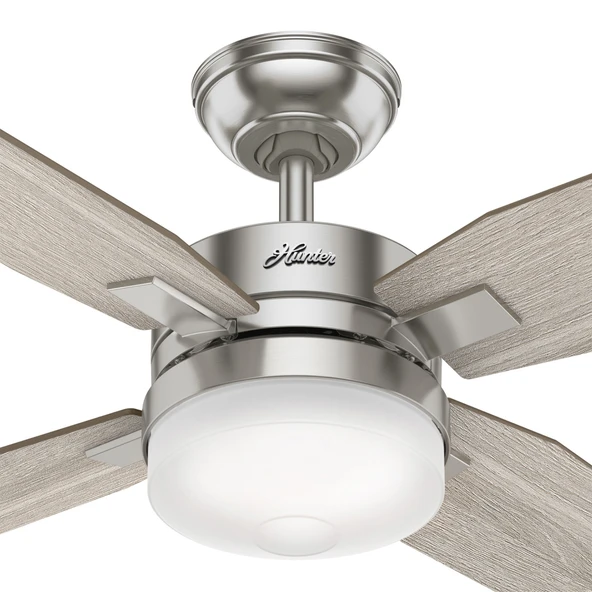 Hunter Fan - Mercado Fırçalanmış Nikel - 127 Cm. Aydınlatmalı ve Uzaktan Kumandalı Tavan Vantilatörü - 3