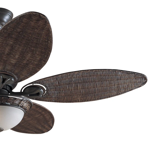 Hunter Fan - Caribbean Breeze - 137 Cm. Hasır Kanatlı Aydınlatmalı Tavan Vantilatörü - 2