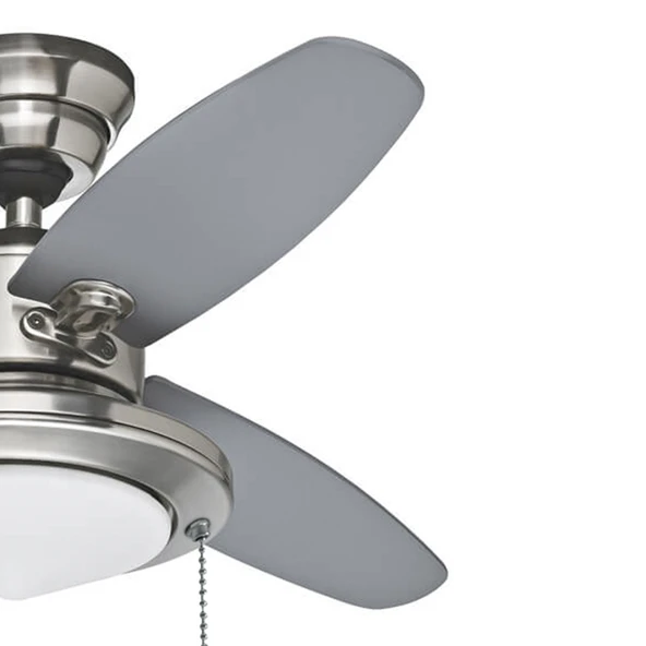 Hunter Fan - Merced Fırçalanmış Nikel - 112 Cm. Aydınlatmalı Tavan Vantilatörü - 4