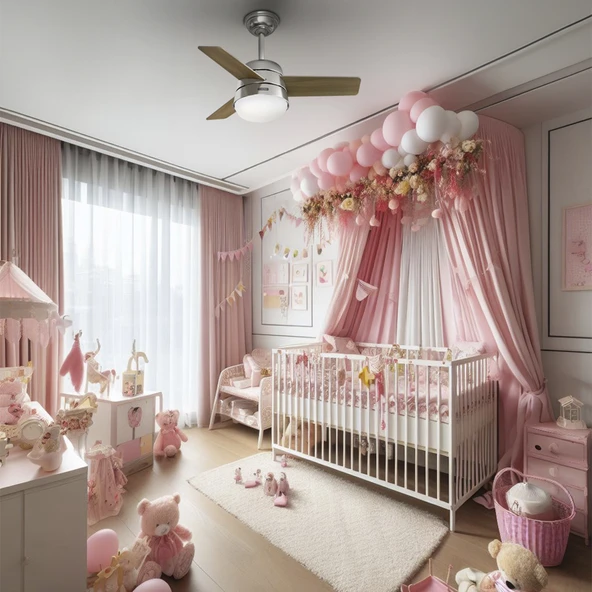 Hunter Fan - Finley Fırçalanmış Nikel - 92 Cm. Aydınlatmalı ve Uzaktan Kumandalı Tavan Vantilatörü - 7