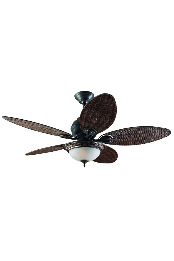 Hunter Fan - Caribbean Breeze - 137 Cm. Hasır Kanatlı Aydınlatmalı Tavan Vantilatörü