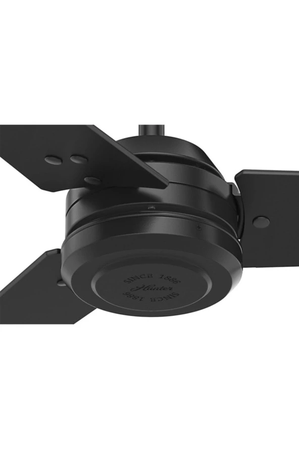 Hunter Fan - Protos Mat Siyah - 132 Cm. Dış Mekan Uzaktan Kumandalı Tavan Vantilatörü - Resim 3