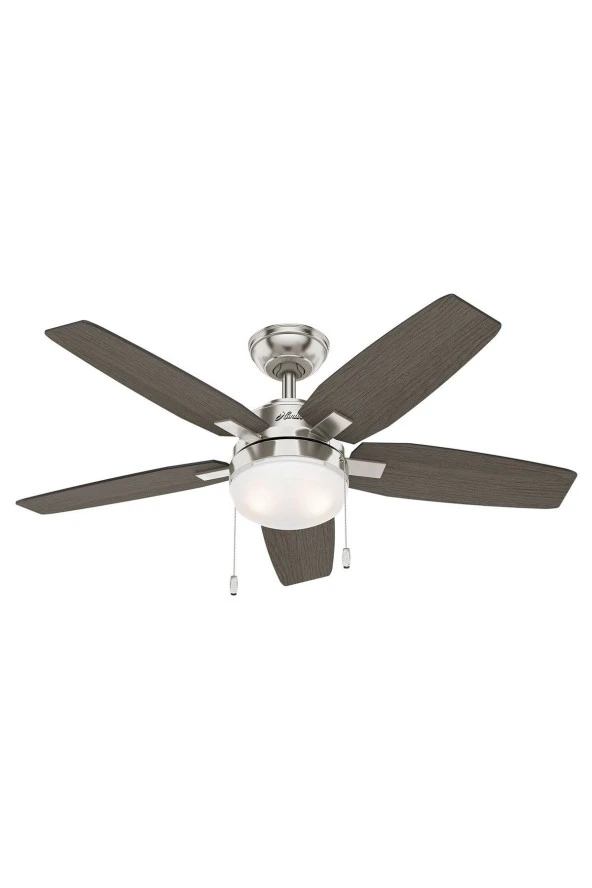 Hunter Fan - Arcot Fırçalanmış Nikel - 117 Cm. Aydınlatmalı Tavan Vantilatörü