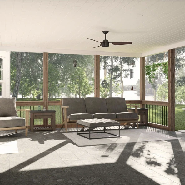 Hunter Fan - Cabo Frio Çağdaş Bronz - 132 Cm. Dış Mekan Uzaktan Kumandalı Tavan Vantilatörü - 5