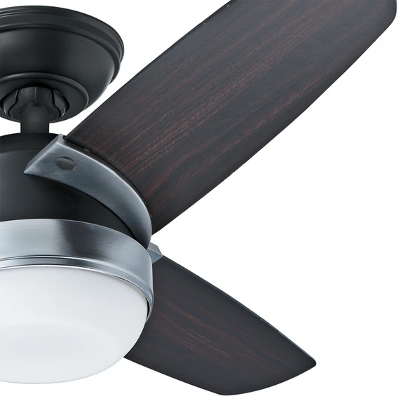 Hunter Fan - Nova Mat Siyah - 107 Cm. Aydınlatmalı ve Uzaktan Kumandalı Tavan Vantilatörü - 2