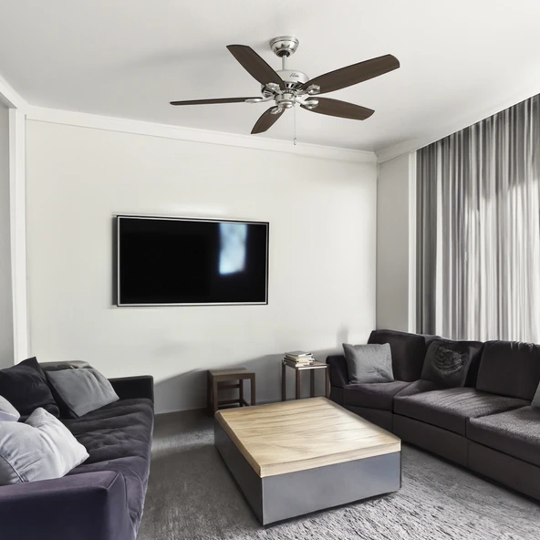 Hunter Fan - Builders Elite Fırçalanmış Nikel - 132 Cm. Tavan Vantilatörü - 4