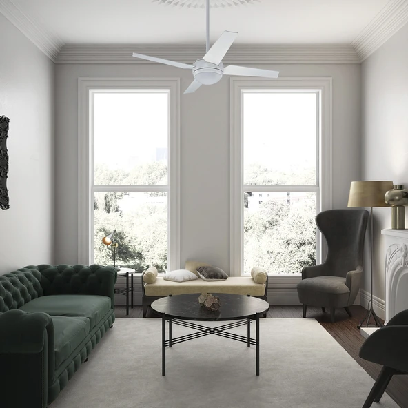 Hunter Fan - New Sonic Beyaz - 132 Cm. Aydınlatmalı ve Uzaktan Kumandalı Tavan Vantilatörü - 3