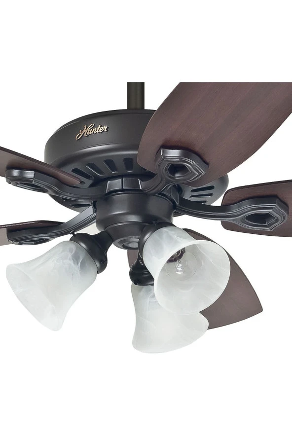 Hunter Fan - Builders Plus Çağdaş Bronz - 132 Cm. Aydınlatmalı Tavan Vantilatörü - 2