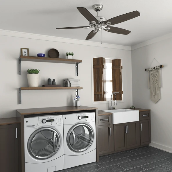 Hunter Fan - Builders Elite Fırçalanmış Nikel - 132 Cm. Tavan Vantilatörü - 2