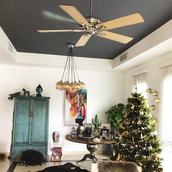 Hunter Fan - Savoy Fırçalanmış Nikel - 132 Cm. Tavan Vantilatörü - Resim 5