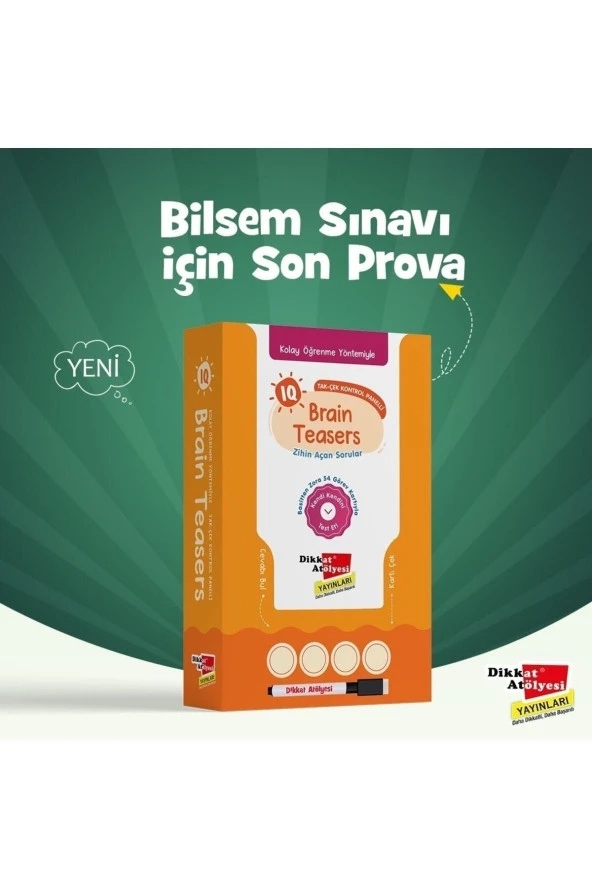 Kolay Öğrenme Yöntemiyle Bilsem Sınavı Hazırlık Için Brain Teasers Zihin Açan Sorular