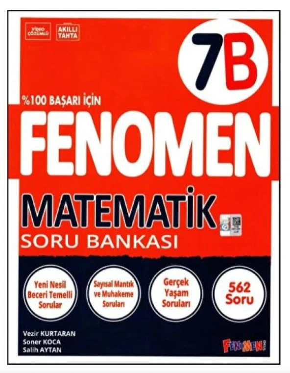 7 MATEMATİK SORU BANKASI (B)