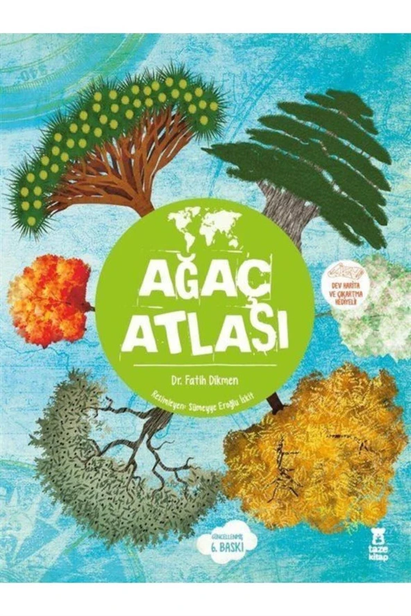 Ağaç Atlası (dev Harita Ve Çıkartma Hediyeli) (ciltli)