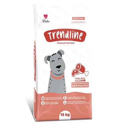 Trendline Kuzu Etli Yetişkin Köpek Maması 15 Kg
