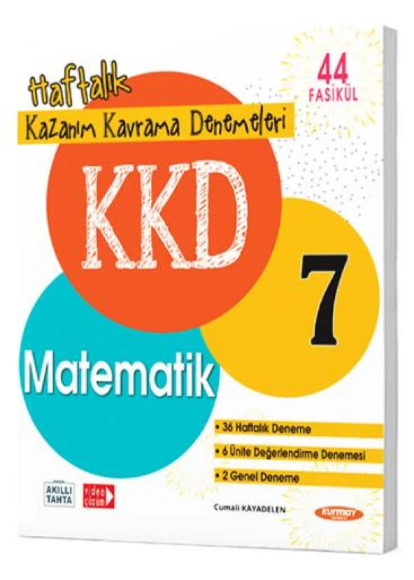 7 MATEMATİK HAFTALIK KAZANIM KAVRAMA DENEMELERİ (44 FASİKÜL)