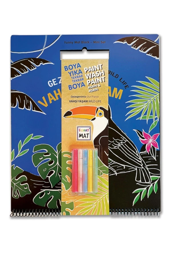 Funny Mat Mini Set Vahşi Yaşam (TEBEŞİRLİ) Akademi Çocuk Kolektif