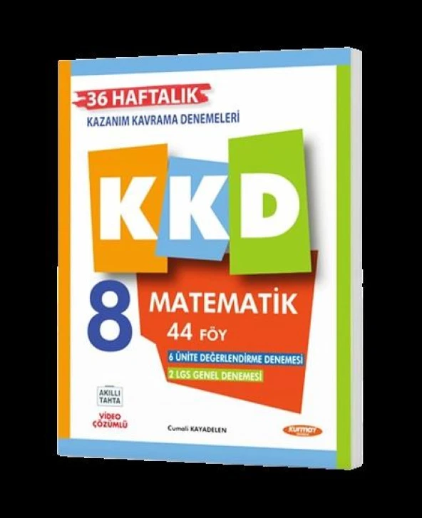 8 MATEMATİK HAFTALIK KAZANIM KAVRAMA DENEMELERİ (44 FASİKÜL)