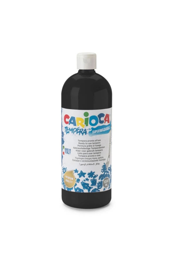 Tempera Yıkanabilir Poster Boya 1000 Ml. Siyah