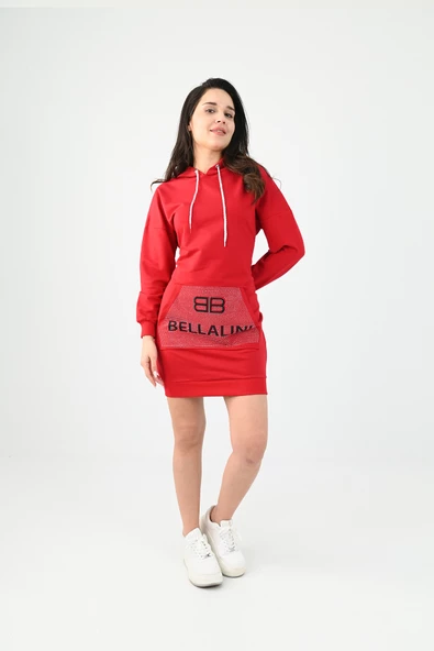 Kadın Taş Detaylı Elbise 9108 - 6