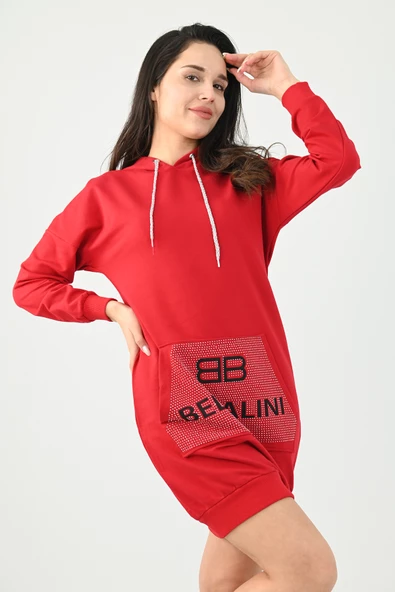 Kadın Taş Detaylı Elbise 9108 - 7