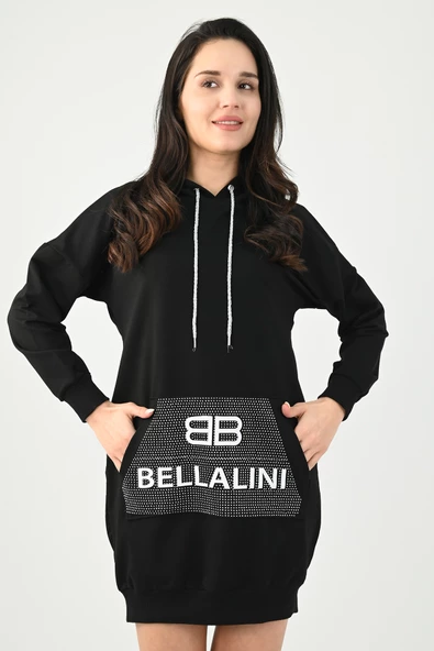 Kadın Taş Detaylı Elbise 9108