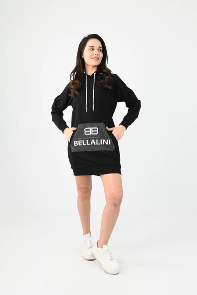 Kadın Taş Detaylı Elbise 9108 - 2