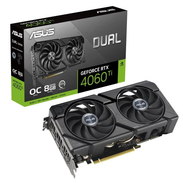 Asus GeForce RTX 4060 Ti DUAL EVO OC 8GB GDDR6 128Bit HDMI/DP Ekran Kartı