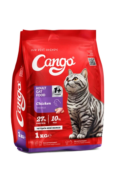 Cango Yetişkin Kedi Maması Tavuk Etli 1 Kg 5'li - 3