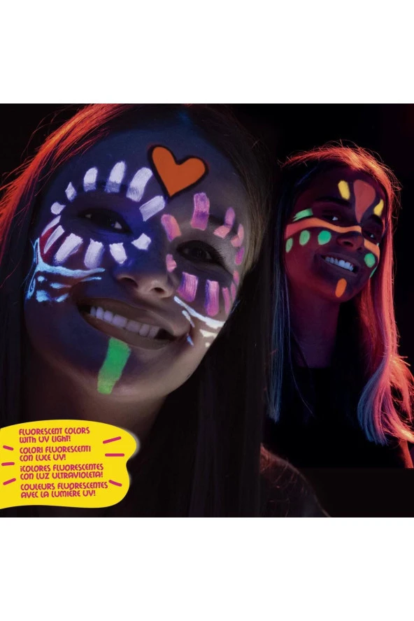 Mask Up Yüz Boyası - Neon (6 RENK) - 4