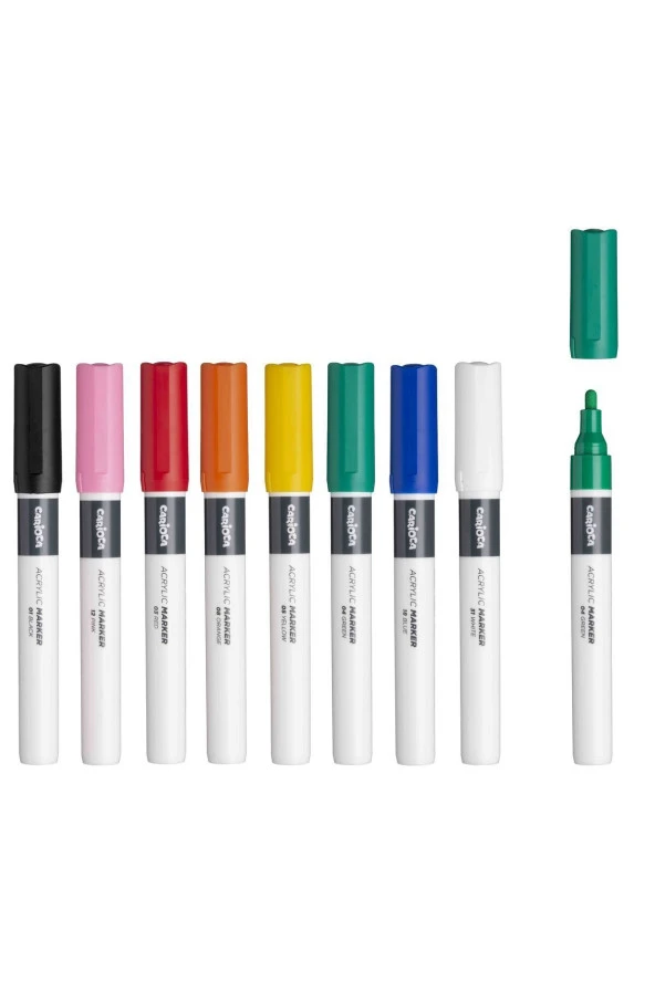 CARİOCA PLUS AKRİLİK MARKER 8Lİ (SERT KUTU) - 3