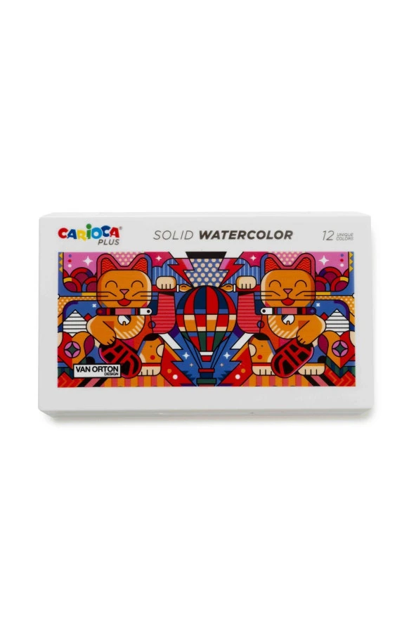 CARİOCA PLUS TABLET SULU BOYA 12Lİ (FIRÇALI) - 4