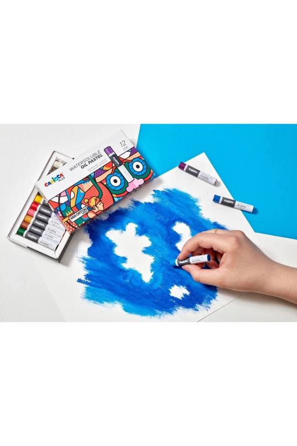CARİOCA PLUS WATERSOLUBLE YAĞLI PASTEL 12Lİ (SUDA ÇÖZÜNÜR) - 4