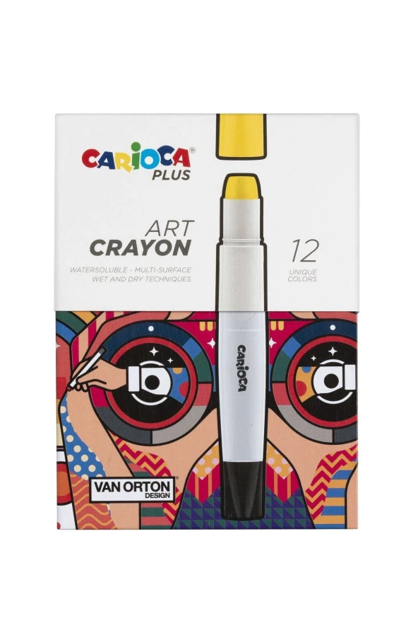 CARİOCA PLUS ART CRAYON BOYA 12Lİ (SERT KUTU) - Resim 4