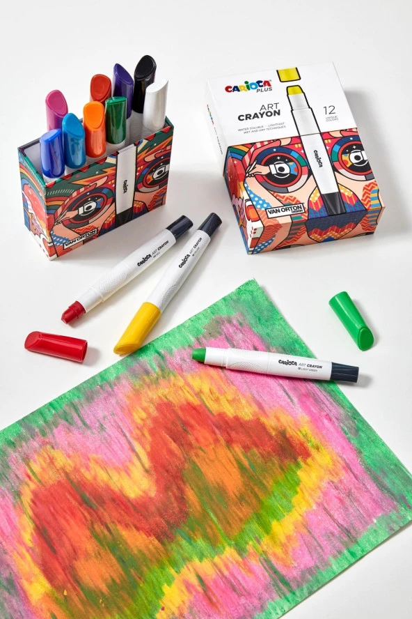 CARİOCA PLUS ART CRAYON BOYA 12Lİ (SERT KUTU) - Resim 5